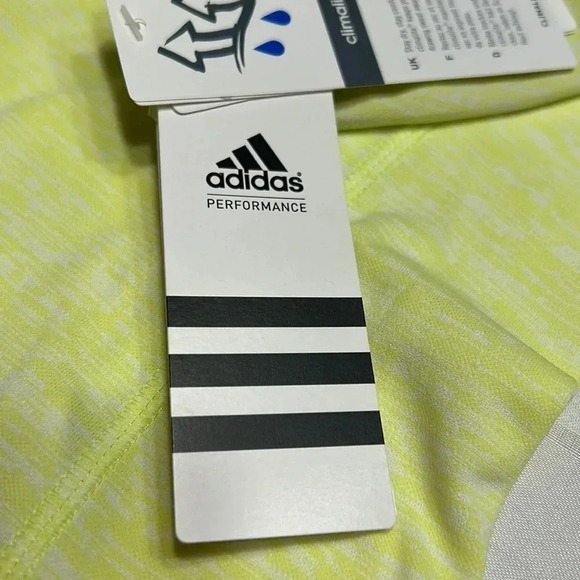 Adidas  women top ,Small ,activewear,fitted, gym , workout, yellow,tennis, gift - Picture 14 of 14